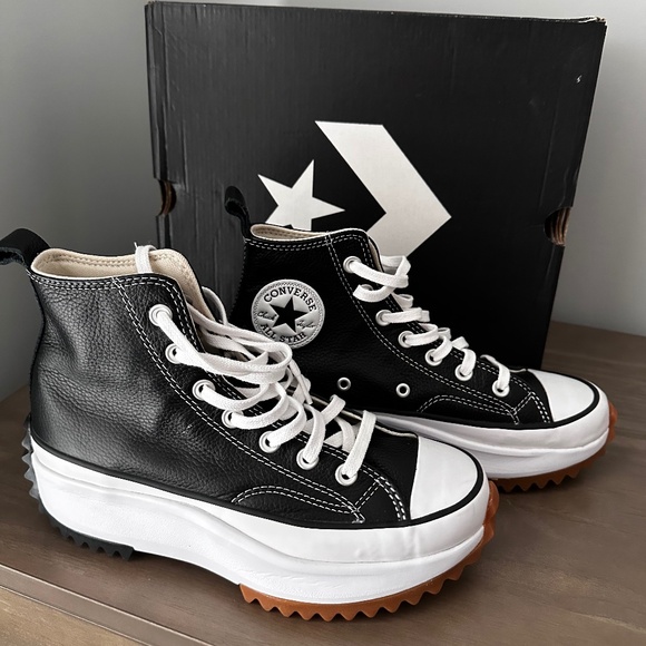 New Converse All Star Black Run Hike Platform sneakers 7.5 - Picture 1 of 7